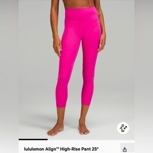 LIKE NEW LULULEMON ALIGN 25” SONIC PINK